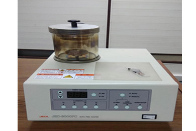 Platinum Coater (JEC-3000FC, JEOL):Film Thickness of coating can be adjusted by distance from the target as well as sputtering time Platinum Coater (JEC-3000FC, JEOL):Film Thickness of coating can be adjusted by distance from the target as well as sputtering time