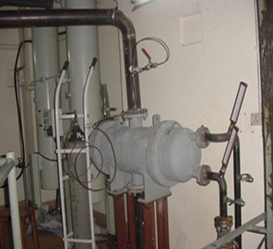 New Chiller installed outside accelerator tank New Chiller installed outside accelerator tank