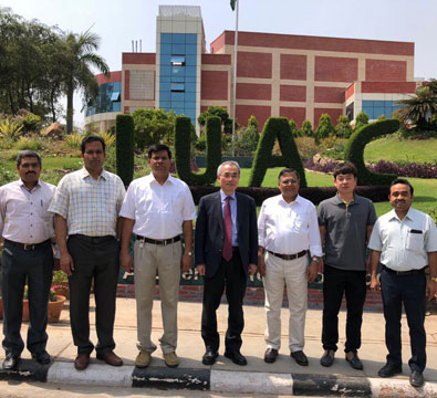 Visit by Dr Sunchan Jeong, Director-RISP, Korea, to IUAC to discuss joint development of niobium spoke resonators (April 2018).